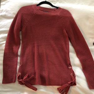 Rose Staccato sweater size S with side ties